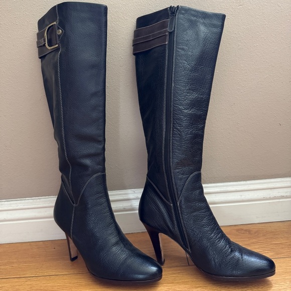 Cole Haan Nike Air Sierra Boots Black Size 7.5 - Picture 1 of 10